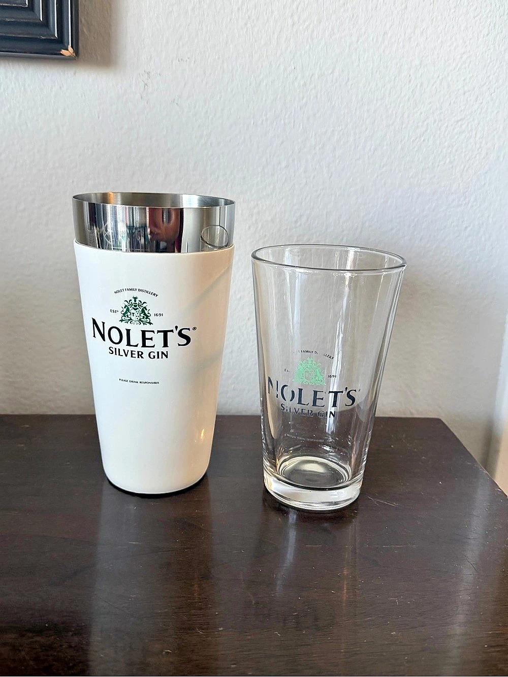 Nolet's Silver Gin Cocktail Shaker & Glass Set